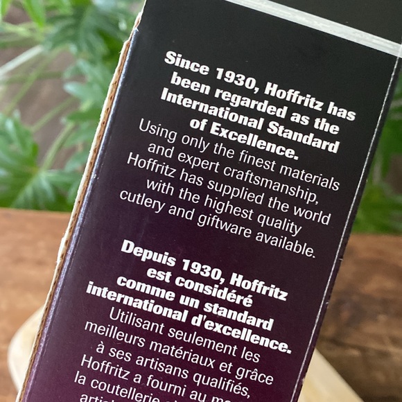 Hoffritz 3 Piece Charcuterie Board Set. Hardwood Board - Stainless Tools - Picture 5 of 12